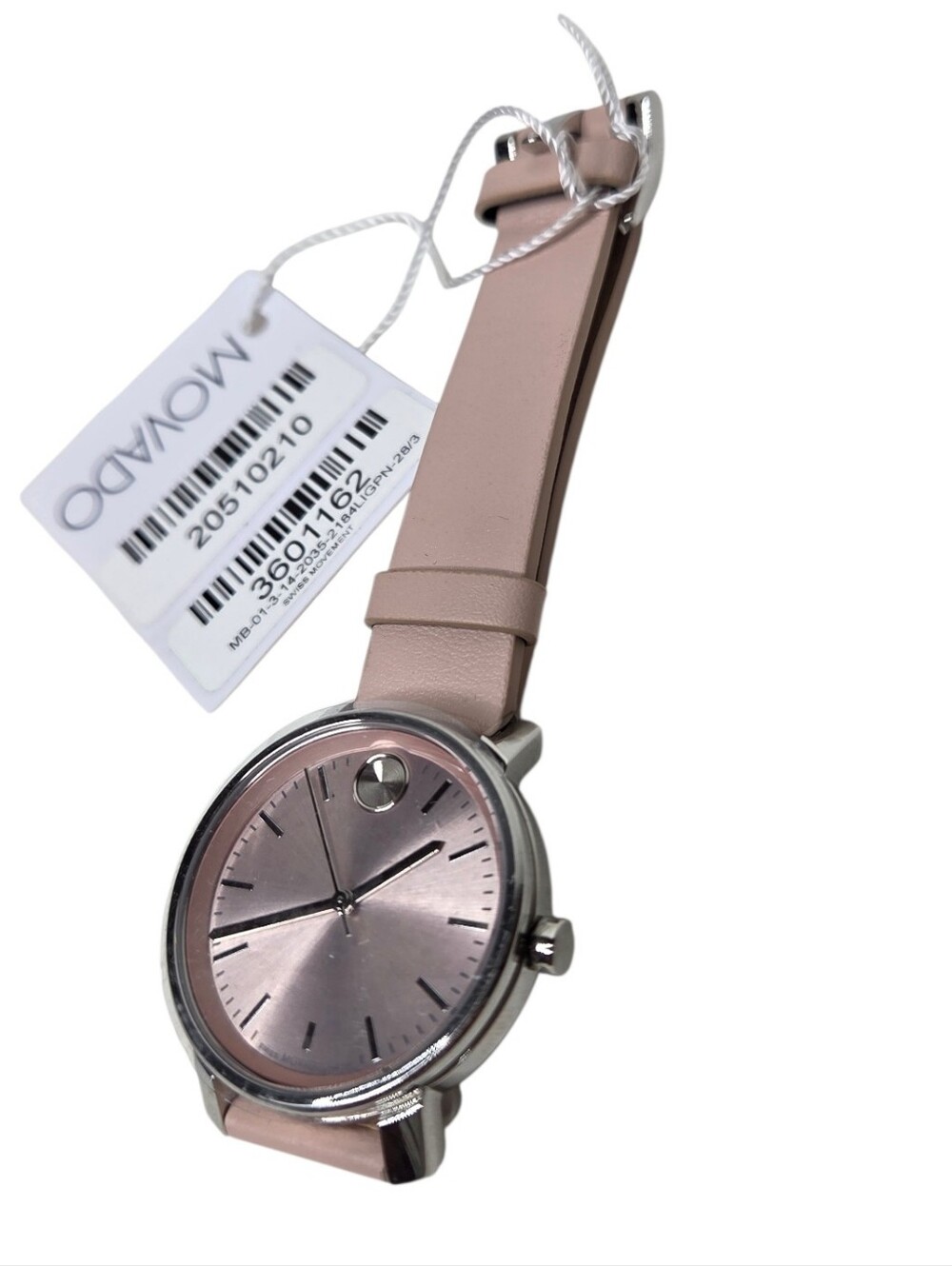Movado Bold Access Pink Leather Strap Watch, 34mm - Picture 4 of 12